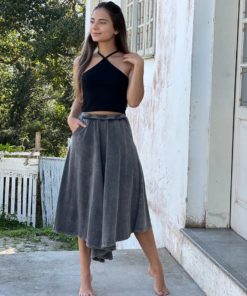 Calça Saia Preto Marmo