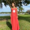 Vestido Alça de Amarrar Coqueiro
