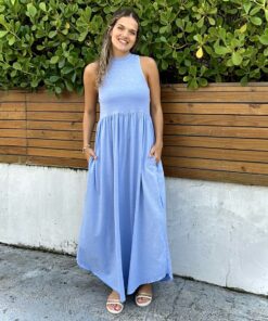 Vestido Bali Azul Lavanda