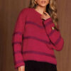 Blusa Tricô Sinais Fúcsia
