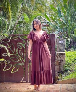 Vestido Capri Marrom
