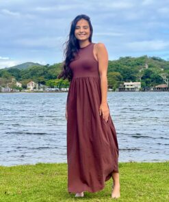 Vestido Bali Marrom