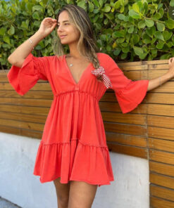 Vestido Boho Coral